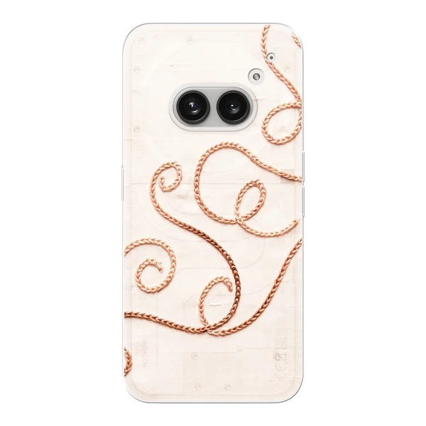 Rose Gold Chainstitch Vine case