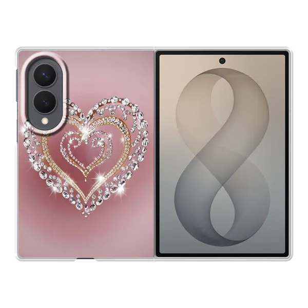 Sparkling Jewel Heart Case