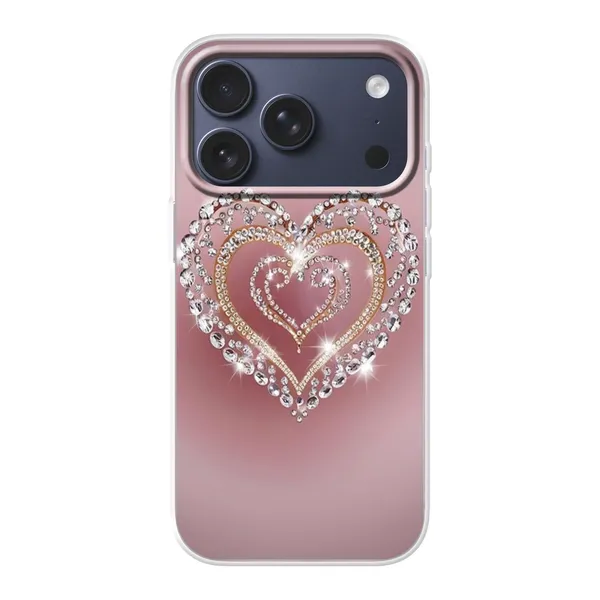 Sparkling Jewel Heart Case