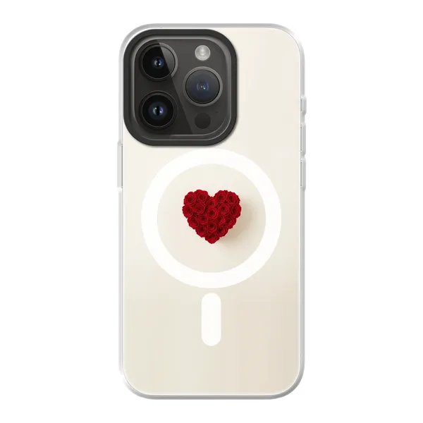 Red Rose Heart Design case