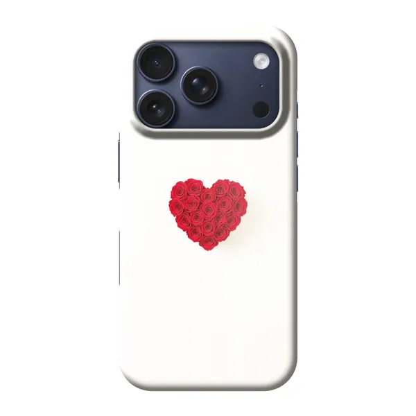 Red Rose Heart Design case