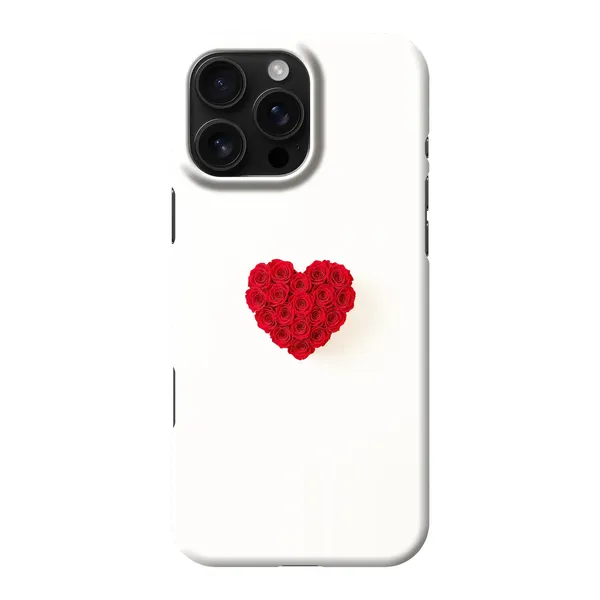 Red Rose Heart Design case