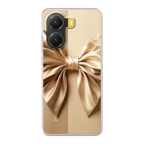 Champagne Satin Origami Bow Case