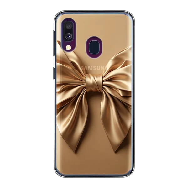Champagne Satin Origami Bow Case