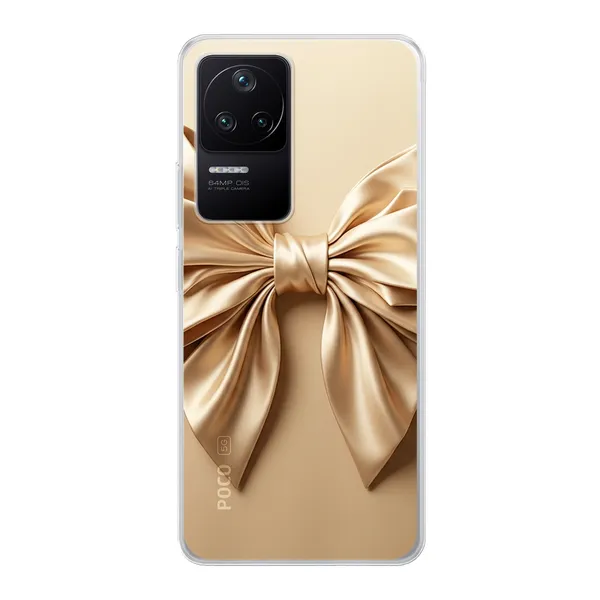 Champagne Satin Origami Bow Case