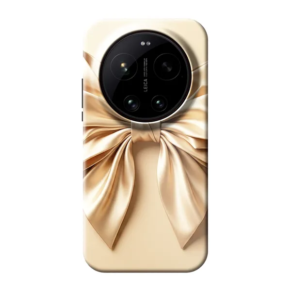 Champagne Satin Origami Bow Case