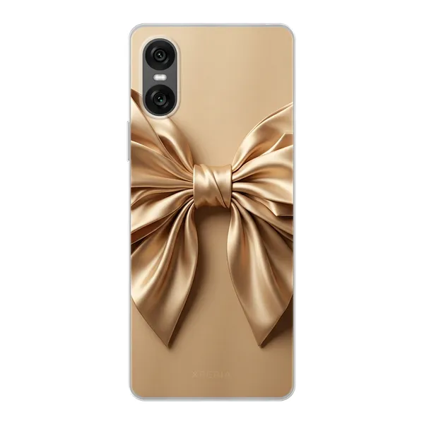 Champagne Satin Origami Bow Case