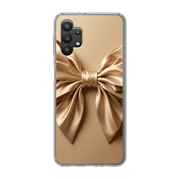 Champagne Satin Origami Bow Case