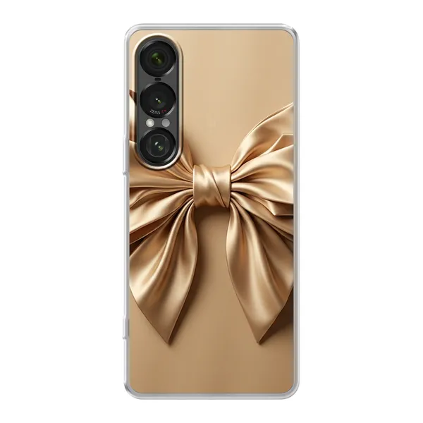Champagne Satin Origami Bow Case