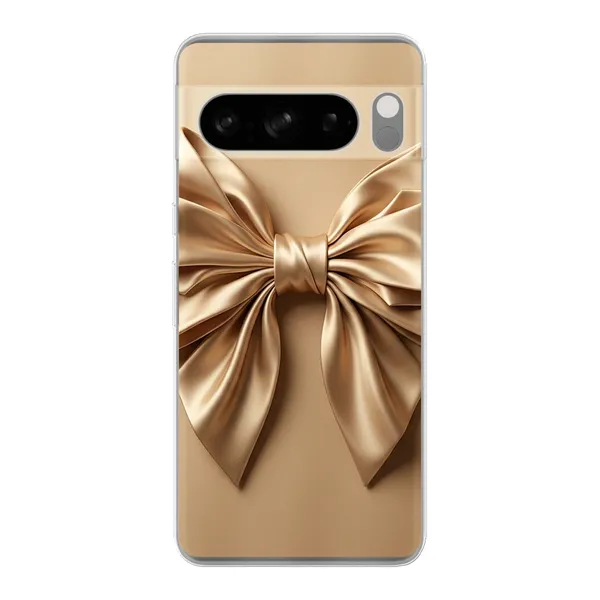 Champagne Satin Origami Bow Case