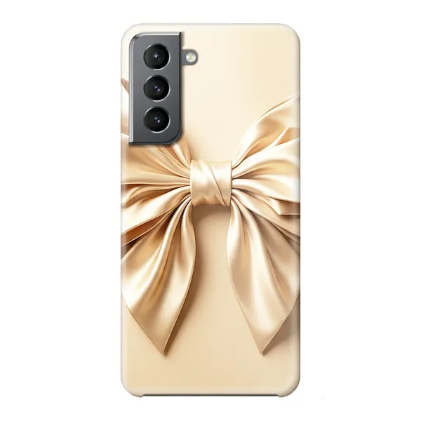 Champagne Satin Origami Bow Design Case