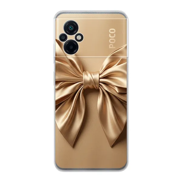 Champagne Satin Origami Bow Case
