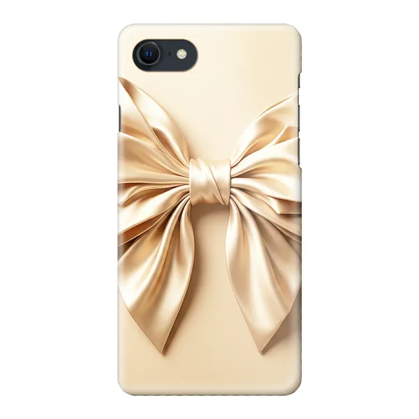 Champagne Satin Origami Bow Design Case