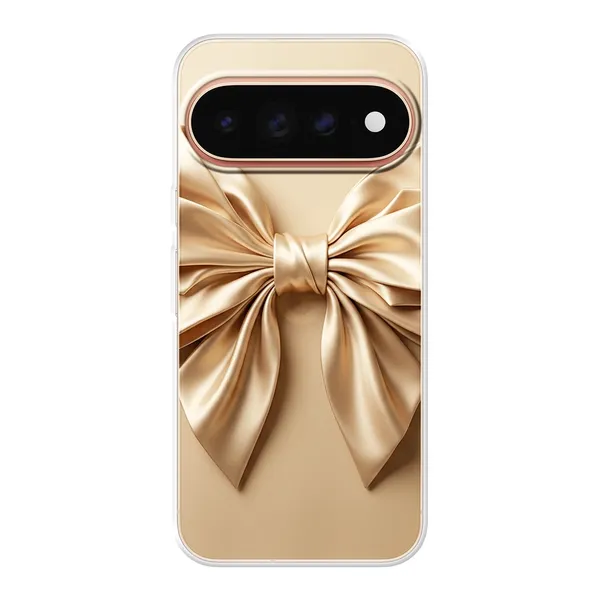 Champagne Satin Origami Bow Case