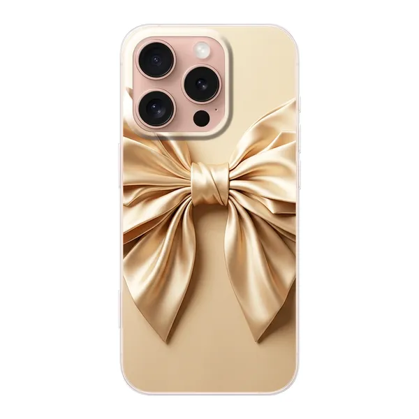 Champagne Satin Origami Bow Case