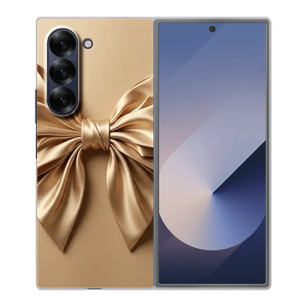 Champagne Satin Origami Bow Case
