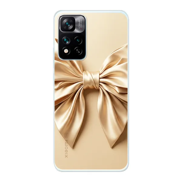Champagne Satin Origami Bow Case