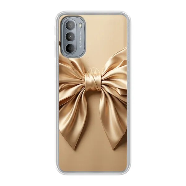 Champagne Satin Origami Bow Case