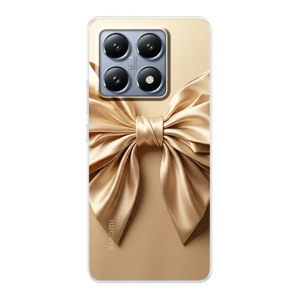 Champagne Satin Origami Bow Case