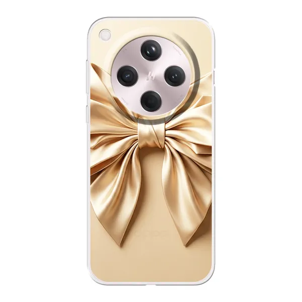 Champagne Satin Origami Bow Case