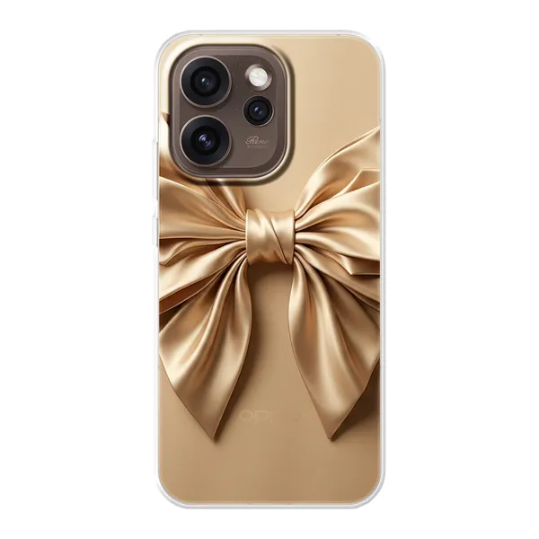 Champagne Satin Origami Bow Case