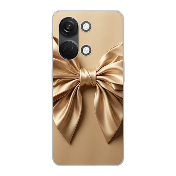 Champagne Satin Origami Bow Case
