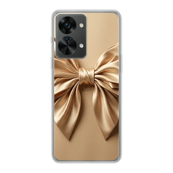 Champagne Satin Origami Bow Case
