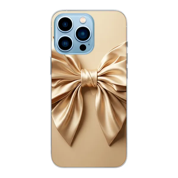 Champagne Satin Origami Bow Case