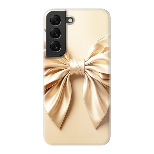 Champagne Satin Origami Bow Design Case
