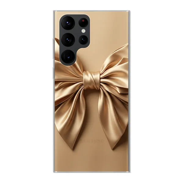 Champagne Satin Origami Bow Case