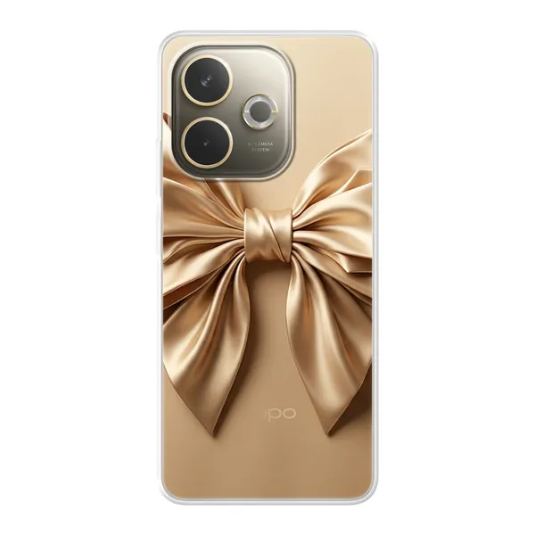 Champagne Satin Origami Bow Case