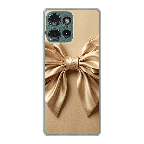 Champagne Satin Origami Bow Case