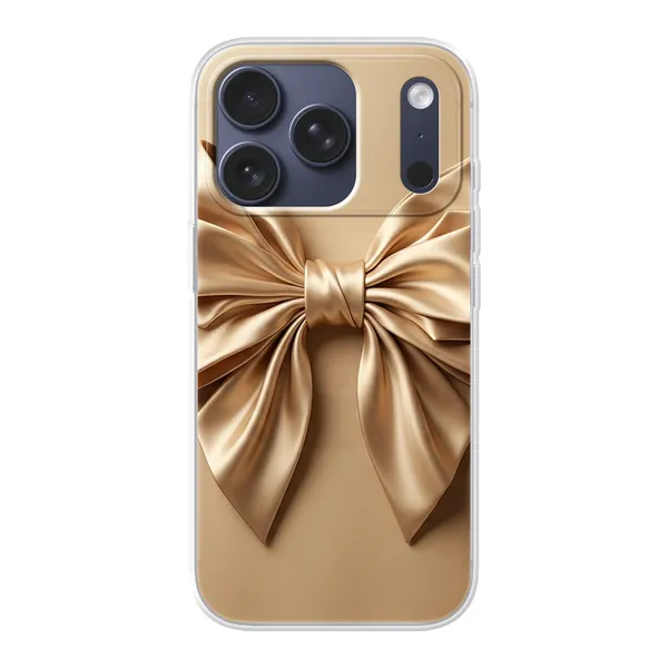 Champagne Satin Origami Bow Case