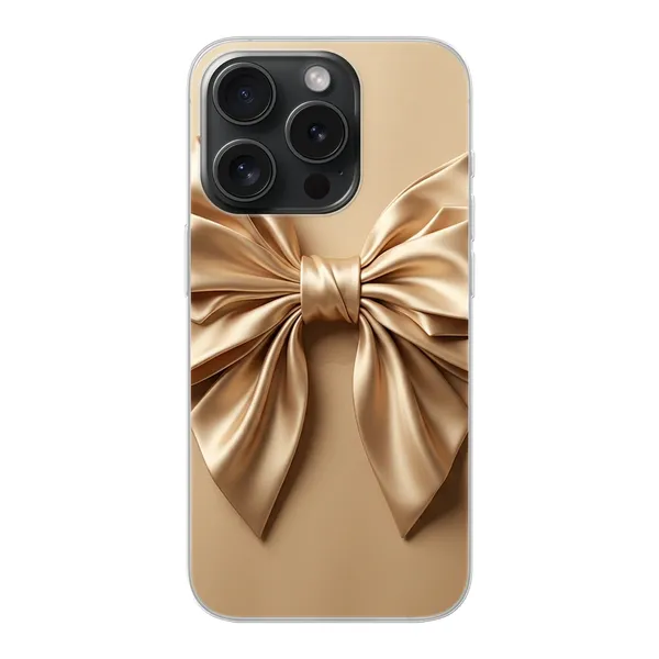 Champagne Satin Origami Bow Case