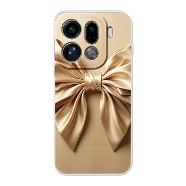 Champagne Satin Origami Bow Case