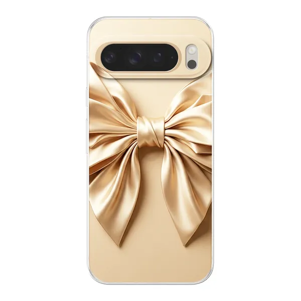 Champagne Satin Origami Bow Case