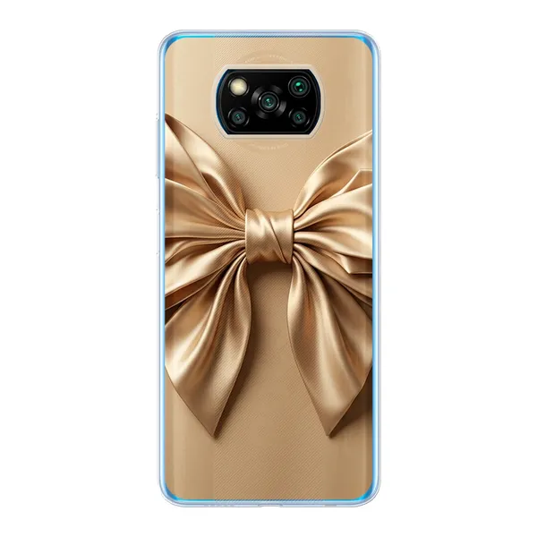 Champagne Satin Origami Bow Case