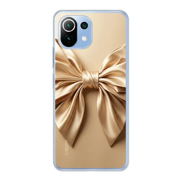 Champagne Satin Origami Bow Case