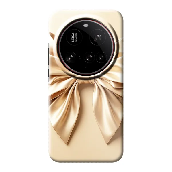 Champagne Satin Origami Bow Case