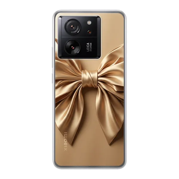 Champagne Satin Origami Bow Case
