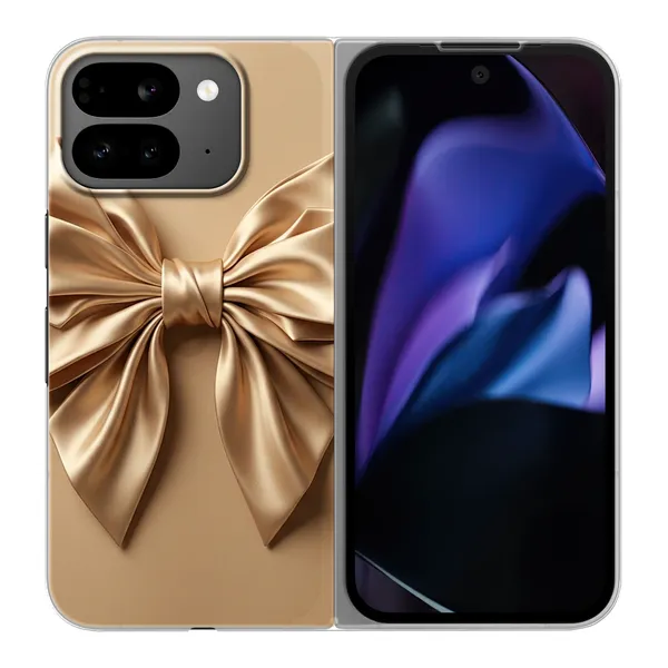 Champagne Satin Origami Bow Case