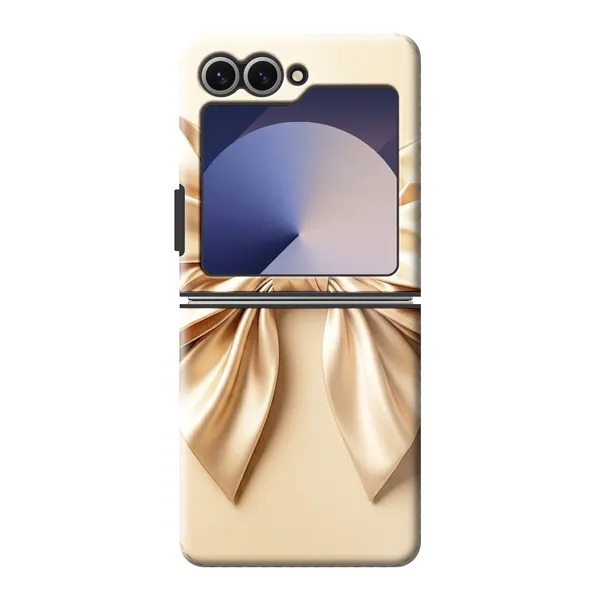 Champagne Satin Origami Bow Case
