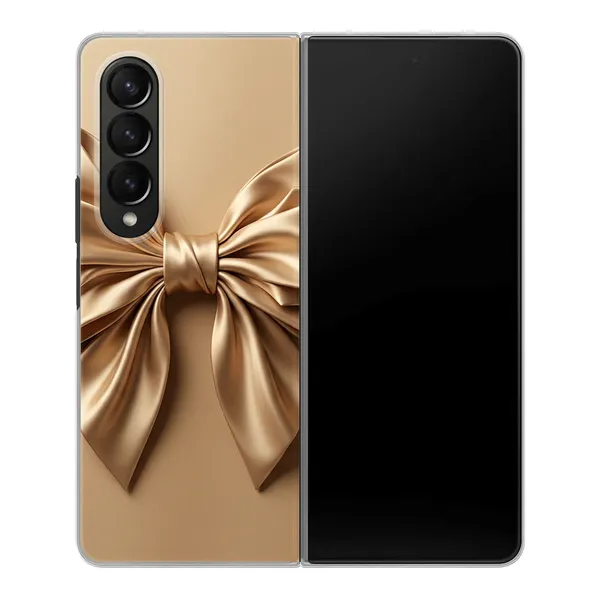 Champagne Satin Origami Bow Case