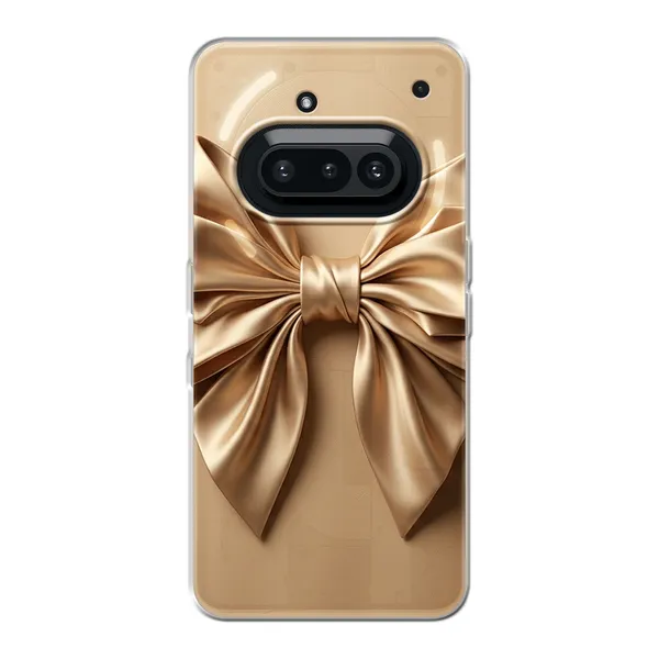 Champagne Satin Origami Bow Case