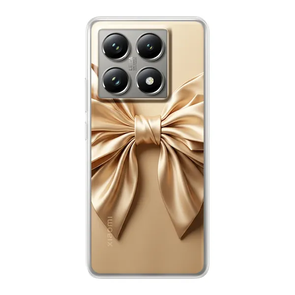 Champagne Satin Origami Bow Case