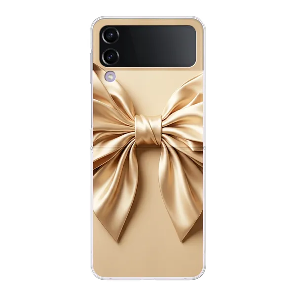 Champagne Satin Origami Bow Case