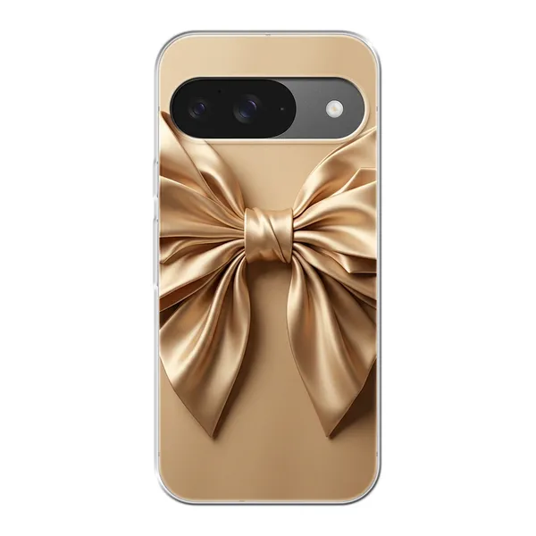 Champagne Satin Origami Bow Case