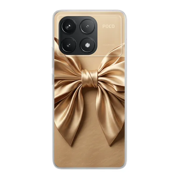 Champagne Satin Origami Bow Case