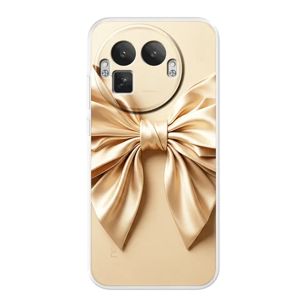 Champagne Satin Origami Bow Case