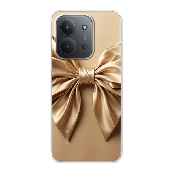 Champagne Satin Origami Bow Case